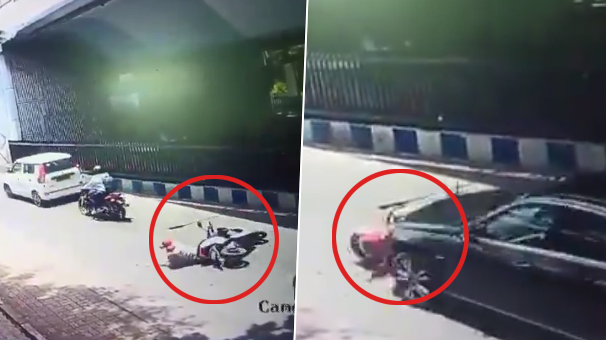 Pune Delivery Boy Accident: బైక్ అదుపుతప్పి కింద పడిపోయిన డెలివరీ బాయ్.. అప్పుడే వెనుకనుంచి దూసుకొచ్చిన మెర్సిడెస్ కారు.. మీద నుంచి పోవడంతో అక్కడికక్కడే మృతిచెందిన డెలివరీ బాయ్... పూణేలో ఘోరం (వీడియో)