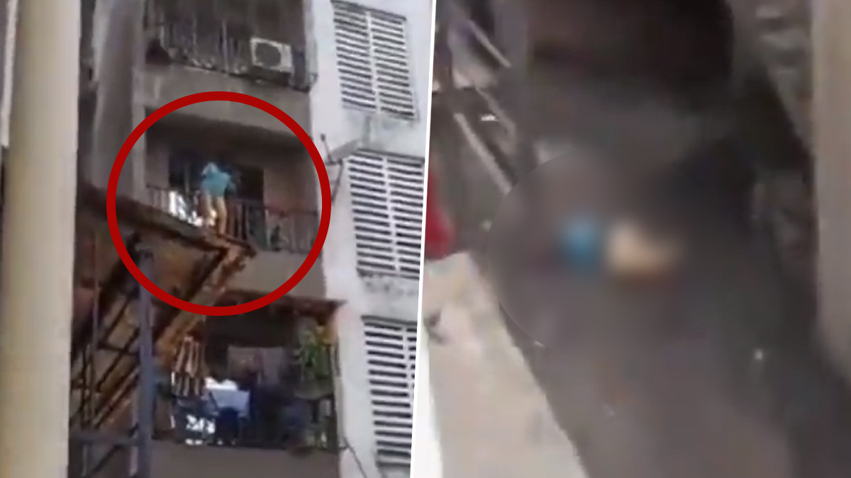 Suicide Attempt Caught on Camera: వీడియో ఇదిగో, నాలుగో అంతస్తు నుండి దూకి ఆత్మహత్యాయత్నం చేసిన మహిళ, చావు బతుకుల్లో ఆస్పత్రిలో..